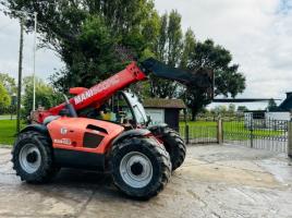 MANITOU MLT634-120 4WD TELEHANDLER *AG-SPEC* C/W PICK UP HITCH *VIDEO*