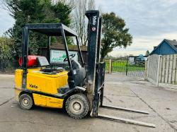  YALE GLP20 FORKLIFT *CONTAINER SPEC* C/W PALLET TINES & SIDE SHIFT *VIDEO*