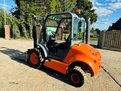 AUSA C150H ROUGH TERRIAN CONTAINER SPEC FORKLIFT C/W PALLET TINES *VIDEO*