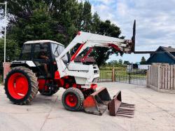 DAVID BROWN 1490 TRACTOR C/W LOADER, BUCKET, MUCK FORKS & PALLET TINES 