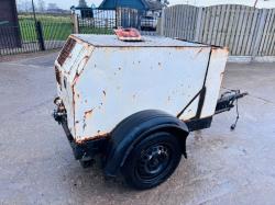 TOWABLE SINGLE AXLE COMPRESSOR C/W YANMAR DIESEL ENGINE 