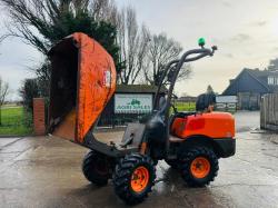 AUSA WD1-10 4WD HIGH TIP DUMPER *YEAR 2015, 1594 HOURS* C/W ROLE BAR *VIDEO*