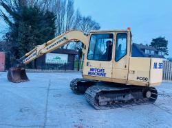 KOMATSU PC60 TRACKED EXCAVATOR *C/W BUCKET*VIDEO*