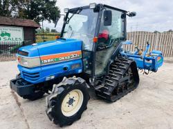 ISEKI GEAS 33S TRACKED TRACTOR *ONLY 889 HOURS* C/W AC CABIN & ROTOVATOR *VIDEO*