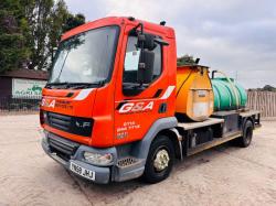 DAF LF45.106 08E 4X2 LORRY C/W FUEL BOWSER, WATER TANK & TRANSFER PUMP *VIDEO*