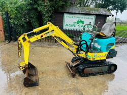 YANMAR B08-3 MICRO TRACKED EXCAVATOR C/W BUCKET *VIDEO*