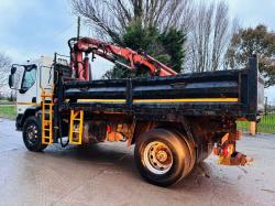 DAF LF55.220 4X2 TIPPER LORRY C/W ATLAS 92.2 CRANE *VIDEO*