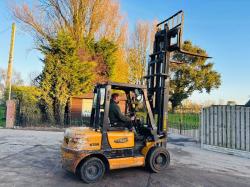 SAMUK H30D DIESEL FORKLIFT *CONTAINER SPEC* C/W PALLET TINES *VIDEO*