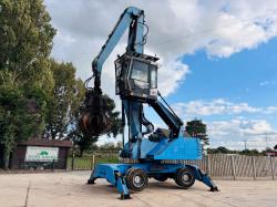 FUCHS HML340 HIG RISE CABIN MATERIAL HANDLER C/W ROTATING GRAB *VIDEO* 