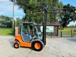 AUSA C150H ROUGH TERRIAN CONTAINER SPEC FORKLIFT C/W PALLET TINES 