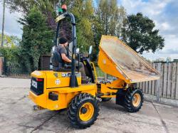 JCB 3STH-2S5 4WD SWIVEL TIP DUMPER *YEAR 2021, ONLY 655 HOURS* VIDEO*