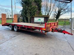 HERBST 29 TWIN AXLE DRAG TRAILER *YEAR 2015* C/W LOADING RAMPS 