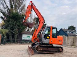 HITACHI ZAXIS 80SBLC TRACKED EXCAVATOR C/W QUICK HITCH BUCKET *VIDEO*