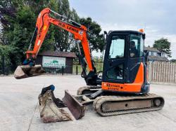 HITACHI ZX48U-5A EXCAVATOR *ZERO SWING, YEAR 2018* C/W 3 X BUCKET'S *VIDEO*