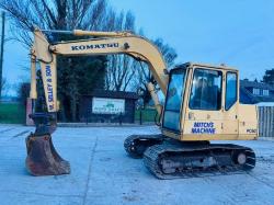 KOMATSU PC60 TRACKED EXCAVATOR *C/W BUCKET*VIDEO*