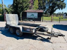 IFOR WILLIAMS TWIN AXLE PLANT TRAILER C/W LOADING RAMP *VIDEO*