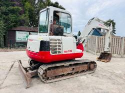 TAKEUCHI TB150C TRACKED EXCAVATOR C/W FRONT BLADE *VIDEO*