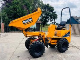 THWAITES 1TONN HIGH TIP DUMPER *YEAR 2019* C/W ROLE BAR *VIDEO*