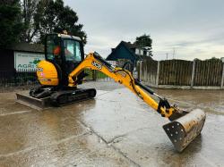 JCB 8026 TRACKED EXCAVATOR *ZERO SWING, YEAR 2017, 3325 HOURS* C/W BUCKET *VIDEO*