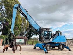 FUCHS HML340 HIG RISE CABIN MATERIAL HANDLER C/W ROTATING GRAB *VIDEO* 