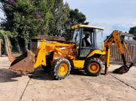 JCB 2CX 4WD BACKHOE DIGGER C/W 4 WHEEL STEER & EXTENDING DIG *VIDEO*