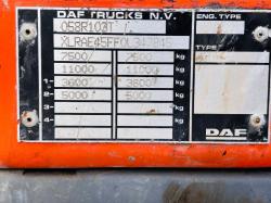 DAF LF45.106 08E 4X2 LORRY C/W FUEL BOWSER, WATER TANK & TRANSFER PUMP *VIDEO*