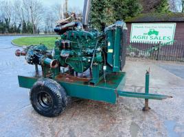 TOWABLE 6 INCH WATER PUMP C/W FIAT 6 CYLINDER ENGINE 