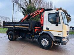 DAF LF55.220 4X2 TIPPER LORRY C/W ATLAS 92.2 CRANE *VIDEO*