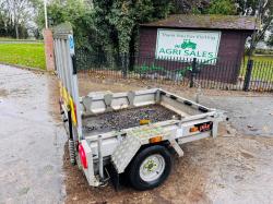 SINGLE AXLE PLANT TRAILER C/W REAR LOADING RAMP *VIDEO*