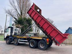 VOLVO FM DOUBLE DRIVE HOOK LOADER LORRY *YEAR 2013, MOT'D MARCH 2025* C/W SKIP 