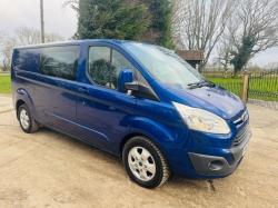 FORD TRANSIT LIMITED CUSTOM CREW VAN *MOT'D TILL NOVEMBER 2025, YEAR 2016*