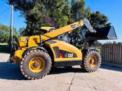 CATERPILLAR TH407C 4WD TELEHANDLER *AG-SPEC, YEAR 2016* C/W NEW BUCKET *VIDEO*