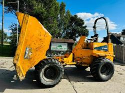 THWAITES 9 TONNE 4WD STRAIGHT TIP DUMPER C/W ROLE BAR *VIDEO*