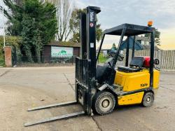  YALE GLP20 FORKLIFT *CONTAINER SPEC* C/W PALLET TINES & SIDE SHIFT *VIDEO*