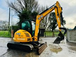 JCB 8065 TRACKED EXCAVATOR *ZERO SWING, YEAR 2013* C/W QUICK HITCH *VIDEO*