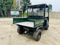 KAWASAKI 4WD MULE UTV C/W FRAME AND CANOPY 