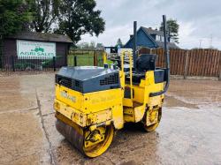 BOMAG BW80ADH DOUBLE DRUM ROLLER C/W DOUBLE DRUM DRIVE *VIDEO*