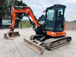 HITACHI ZX48U-5A EXCAVATOR *ZERO SWING, YEAR 2018* C/W 2 X BUCKET'S *VIDEO*