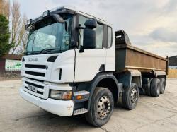 SCANIA P380 8X4 DOUBLE DRIVER TIPPER LORRY C/W MANUAL GEAR BOX 