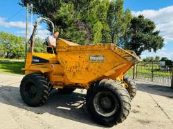 THWAITES 9 TONNE 4WD STRAIGHT TIP DUMPER C/W ROLE BAR *VIDEO*