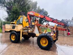 4WD UTILITY VEHICLE C/W HIAB CRANE & SPEC LIFT *VIDEOS*