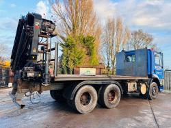 FODEN 345 6X2 FLAT BED LORRY C/W CUMMINS TURBO ENGINE *CRANE NOT INCLUDED* VIDEO*