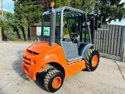 AUSA C150H ROUGH TERRIAN CONTAINER SPEC FORKLIFT C/W PALLET TINES *VIDEO*