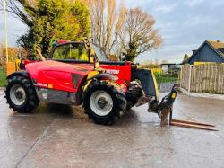 MANITOU MT1135 4WD TELEHANDLER *YEAR 2014* C/W PALLET TINES *VIDEO*