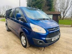 FORD TRANSIT LIMITED CUSTOM CREW VAN *MOT'D TILL NOVEMBER 2025, YEAR 2016*