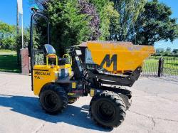 MECALAC TA1 1 TON HIGH TIP DUMPER YEAR 2018 C/W ROLE BAR *VIDEO*