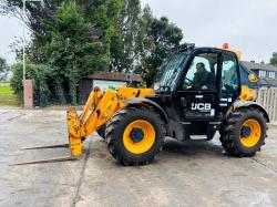 JCB 531-70 4WD TELEHANDLER * YEAR 2018, 3604 HOURS* C/W PALLET TINES *VIDEO*