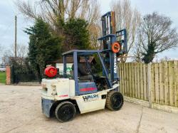 KOMATSU 4 TONNE FORKLIFT C/W SIDE SHIFT & PALLET TINES *VIDEO*