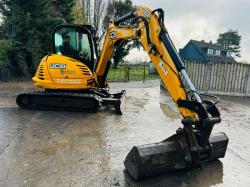 JCB 8065 TRACKED EXCAVATOR *ZERO SWING, YEAR 2013* C/W QUICK HITCH *VIDEO*