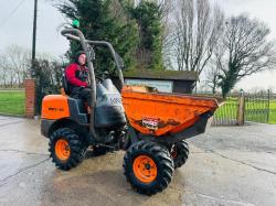 AUSA WD1-10 4WD HIGH TIP DUMPER *YEAR 2015, 1594 HOURS* C/W ROLE BAR *VIDEO*